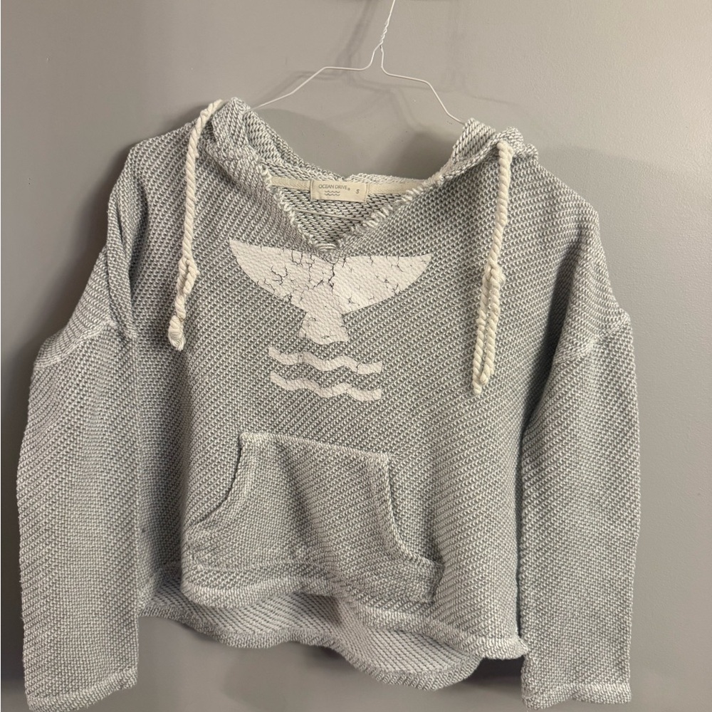 Ocean Drive Baja Hoodie Knit Pullover Small Surf Boho
